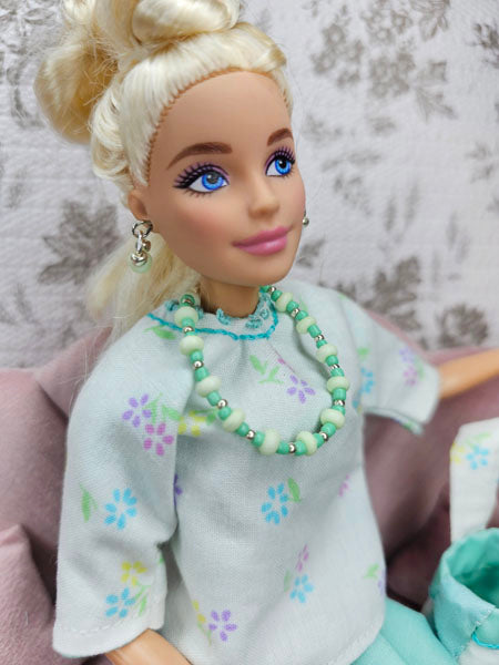 Bar bie Fashion Doll Outfit No.10 Handmade 11.5" Scale Clothes