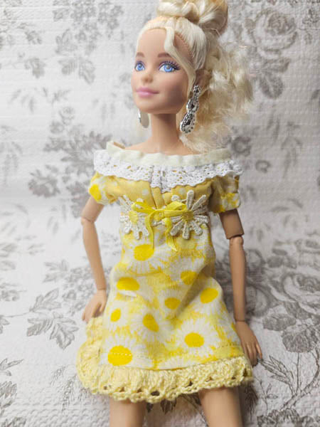 Barbie Fashion Doll Outfit No.8 Handmade 11.5" Scale