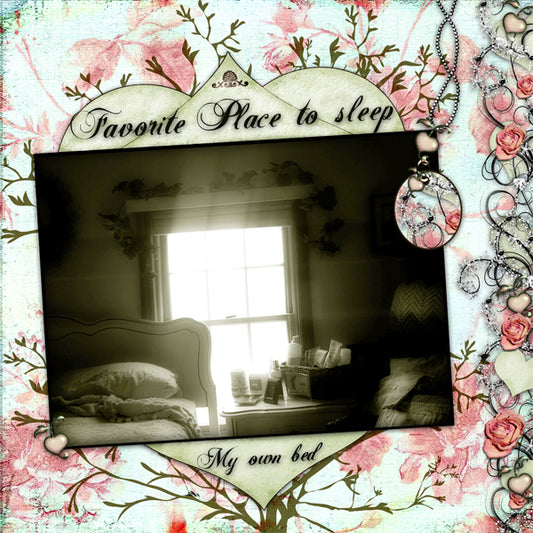 Digital Scrapbooking Favorite Place Quick Page No.2 Instant Download