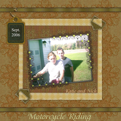 Digital Scrapbooking Fixation Quick Page No.1 Instant Download