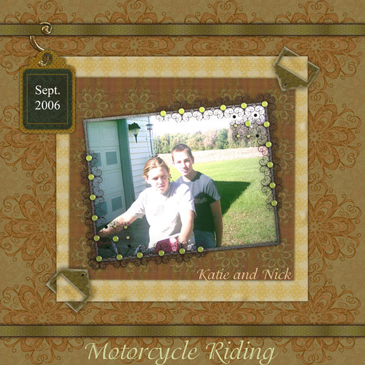 Digital Scrapbooking Fixation Quick Page No.1 Instant Download