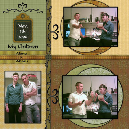 Digital Scrapbooking Fixation Quick Page No.2 Instant Download