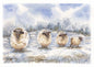 Digitaler Druck Bauernhof Schafe Nr.1 Aquarellmalerei Sofortiger Download