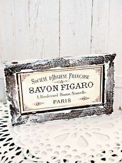 Miniature French Sign No.8 Art Dollhouse Wall Decor 1:12 Scale