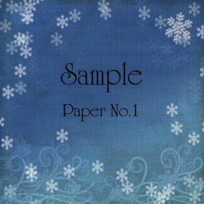 Frosty Flakes Scrapbooking Kit Digital Prints Illustration