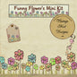 Digital Scrapbooking Funny Flowers Quick Page No.1 Instant Download
