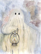 Digital Print Ghost No.4 Watercolor Painting Instant Download