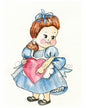 Digital Print Valentine Girl Heart No.1 Watercolor Painting