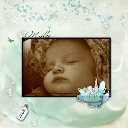 Digital Print Glitter Serenade Quick Page No.2 Instant Download