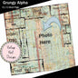 Digitales Scrapbooking Grungy Alpha Quick Page Nr.1 Sofort-Download