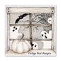 Miniature Halloween Ghosts No.1:1 Digital Print Watercolor Painting