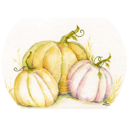 Digital Print Halloween Pumpkins No.4 Watercolor Instant Download