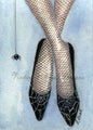 Digital Print Spider Web Shoes No.1 ACEO Watercolor Instant Download