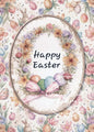 Digital Print Happy Easter No.1 Illustration Instant Download