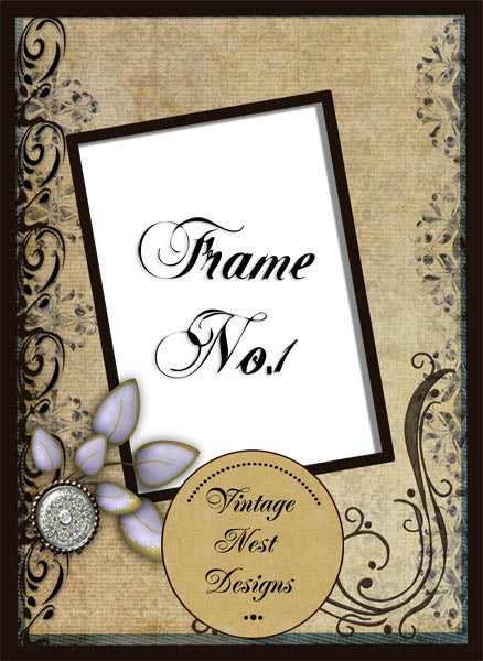 High Society Frame No.1 Digital Scrapbooking Freebie