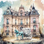 Digital Print Horse & Carriage No.2 Instant Download Illustration