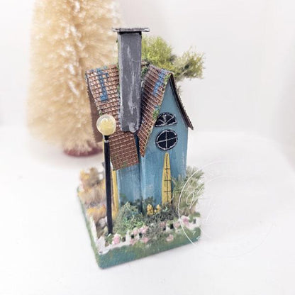 Miniature Putz House No.26 Handmade Home Decor Diorama Shadow Box