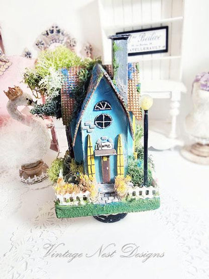 Miniature Putz House No.26 Handmade Home Decor Diorama Shadow Box