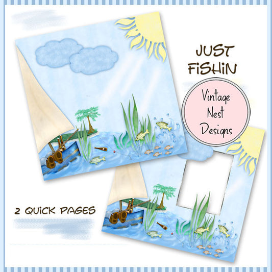 Digitales Scrapbooking Nur Angeln Schnelle Seiten Nr. 1 Sofortiger Download