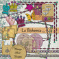 Digital Scrapbooking La Bohemia Kit Instant Download