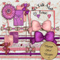 Digitales Scrapbooking "Let's Talk About Love" Kit Sofortiger Download