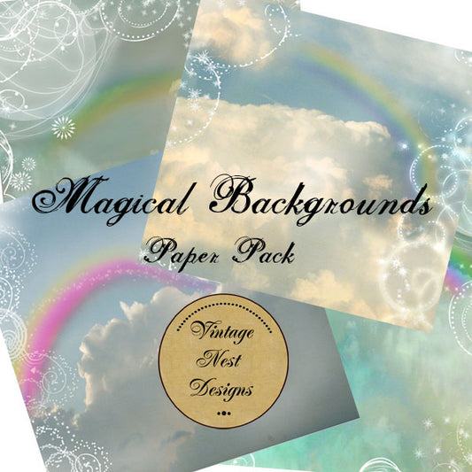 Arrière-plans Magiques Impressions Numériques Scrapbooking
