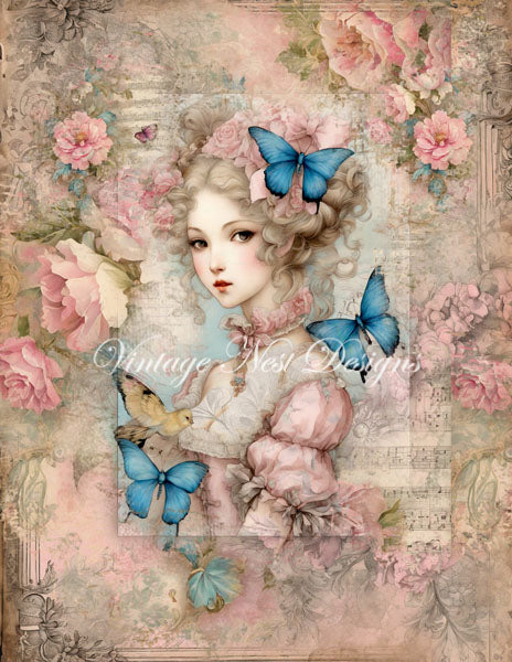 Marie Antoinette No.6 Digital Print Illustration