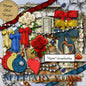 Digitales Scrapbooking Militärgelübde-Kit Sofort-Download
