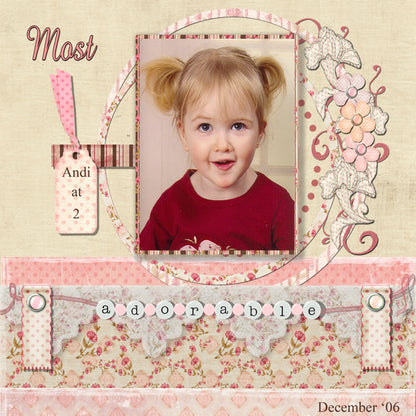 Most Adorable Kit Digital Scrapbooking Illustration