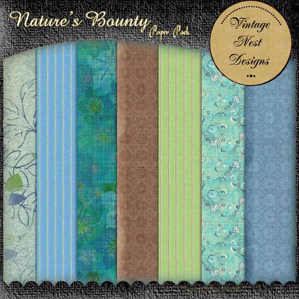 Natures Bounty Kit Digitale Scrapbooking-Illustration