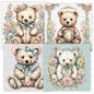 Digital Prints Nursery Bear Bundle No.2 Illustration Instant Download