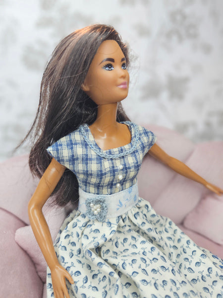 Barbie Fashion Doll Outfit No.12 Handmade 11.5" Scale Clothes