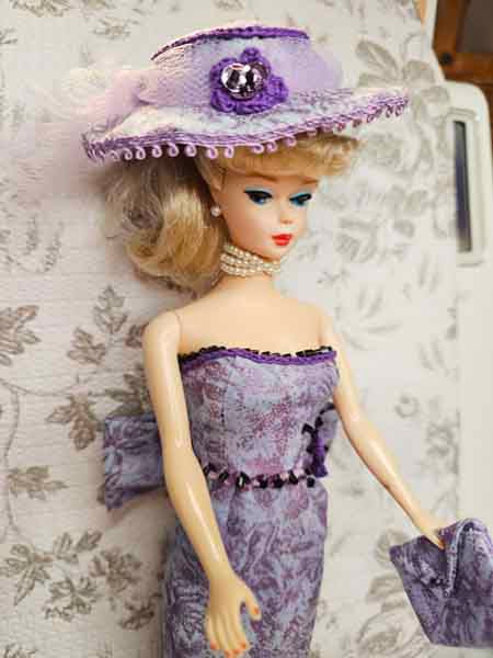 Barbie Fashion Doll Outfit No.13 Handmade 11.5" Scale Clothes, Dress, Shoes Purse, Hat