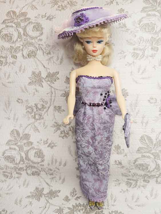 Barbie Fashion Doll Outfit No.13 Handmade 11.5" Scale Clothes, Dress, Shoes Purse, Hat