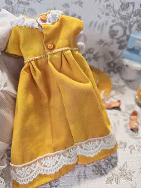 Barbie Fashion Doll Outfit No.14 Handmade 11.5" Scale Clothes, Dress, Shoes Purse, Hat