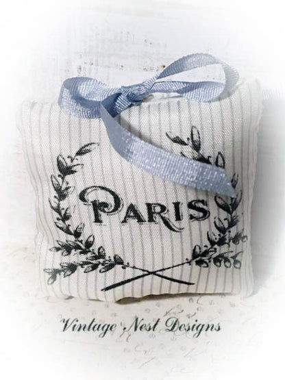 Paris Pillow No.1 Dollhouse Miniature Handmade