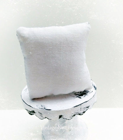 Miniature Pillow No.10 Dollhouse Decor Accessories Diorama Shadow Box 1:12 Scale