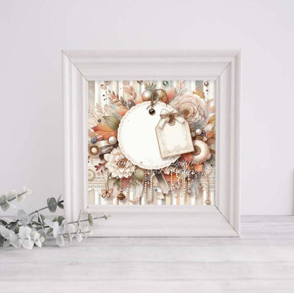 Pumpkin Kitty No.1 ACEO Digital Print Watercolor Painting