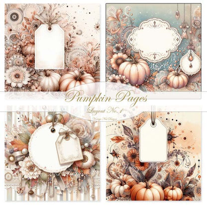 Pumpkin Kitty No.1 ACEO Digital Print Watercolor Painting