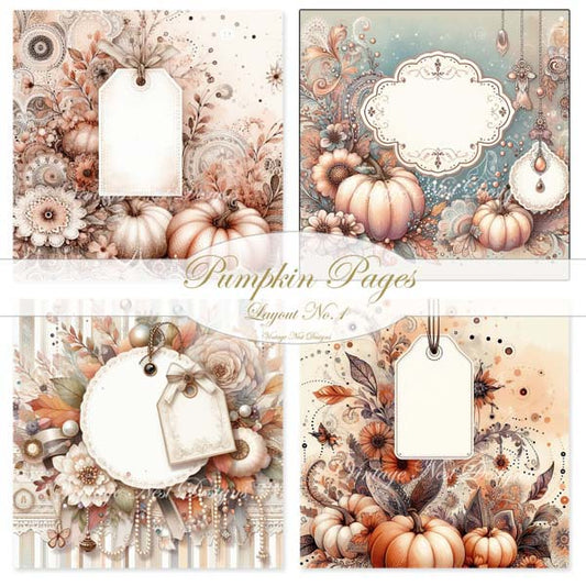 Pumpkin Kitty No.1 ACEO Digital Print Watercolor Painting