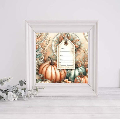 Digital Prints Pumpkin Page Layouts No.2 Illustrations Instant Download
