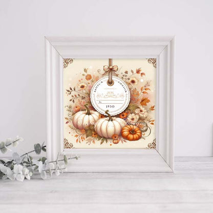 Digital Prints Pumpkin Page Layouts No.2 Illustrations Instant Download