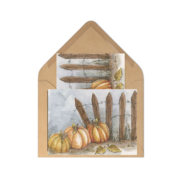 Digital Print Pumpkin Patch No.5 Watercolor Painting Instant Download