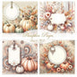 Digital Prints Pumpkin Page Layouts No.3 Illustrations Instant Download