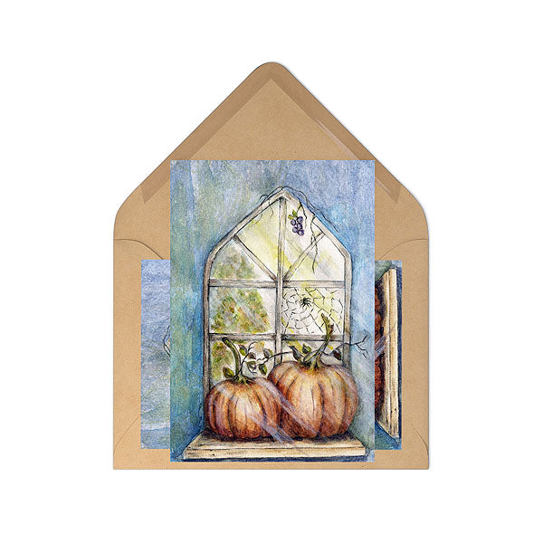 Digital Print Halloween Pumpkins No.12 Watercolor Painting Instant Download