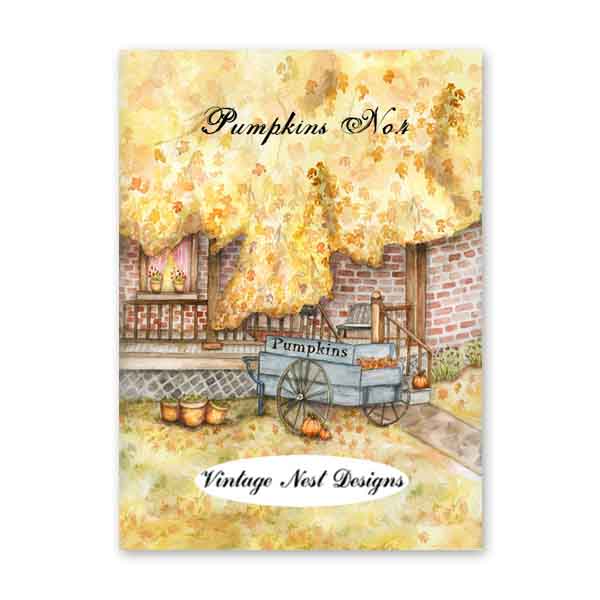 Digital Prints Pumpkins No.4 Watercolor Painting Instant Download
