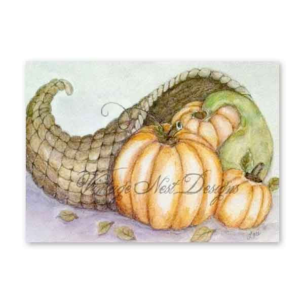 Digital Prints Pumpkins No.9 Watercolor Painting Instant Download