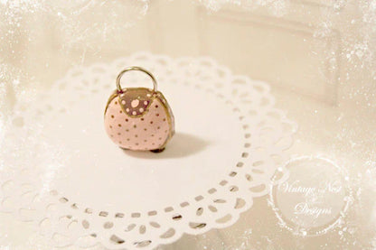 Dollhouse Miniature Purse No.12 Handmade for Dolls