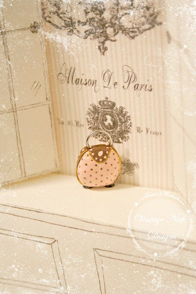 Dollhouse Miniature Purse No.12 Handmade for Dolls