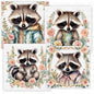 Digital Prints Nursery Raccoon Bundle No.1 Illustration